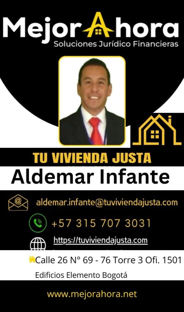 Tu Vivienda Justa. Consultoría jurídico-financiera especializada en la Ley 546 de 1999, ayudando a los colombianos a mejorar los créditos de vivienda, con estrategias y condiciones del mercado adaptados a sus necesidades
